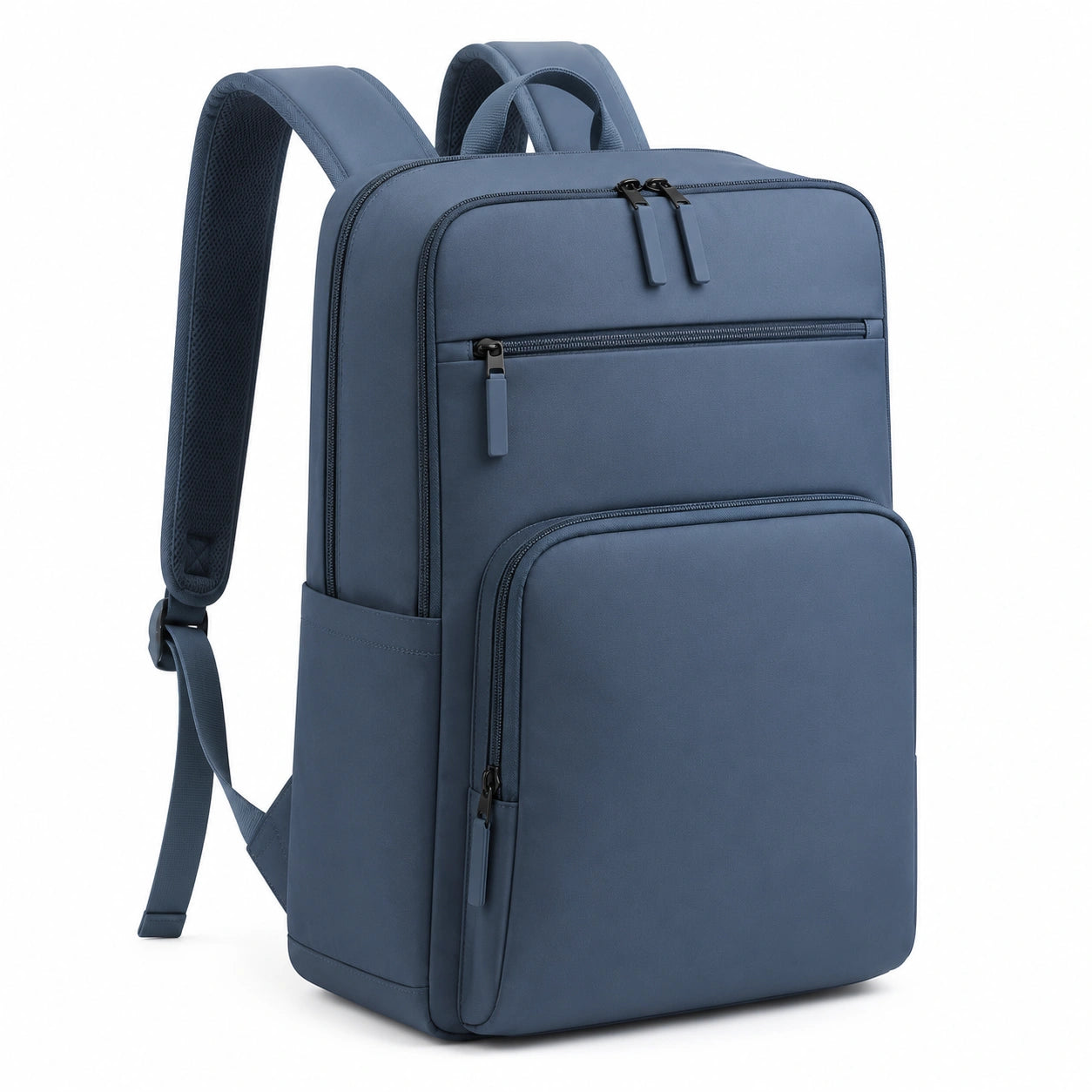 Zaino porta laptop 44 x 30 x 16 cm in tessuto sintetico blu scuro con scomparti multipli